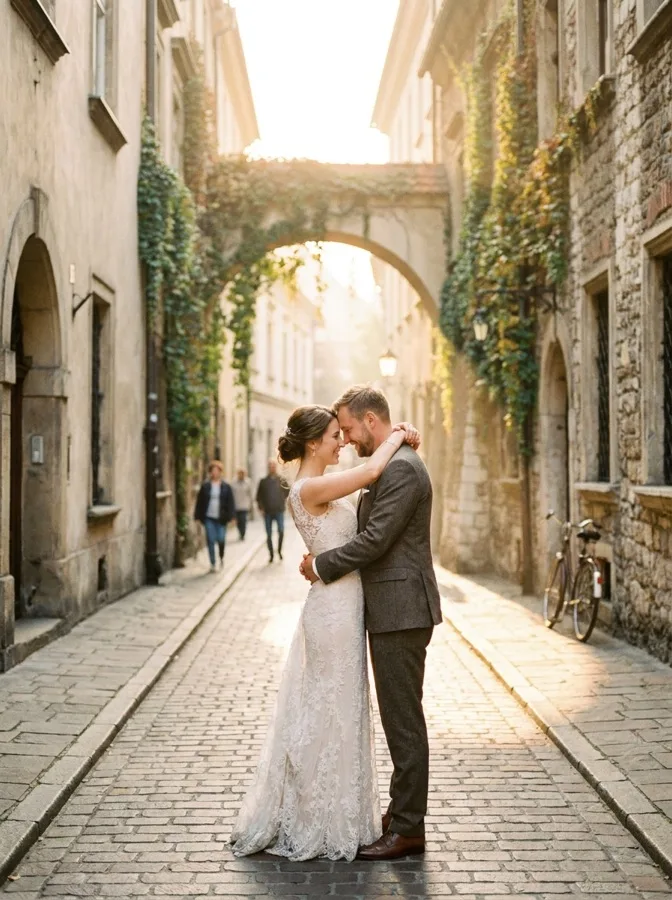 Wedding portrait alley