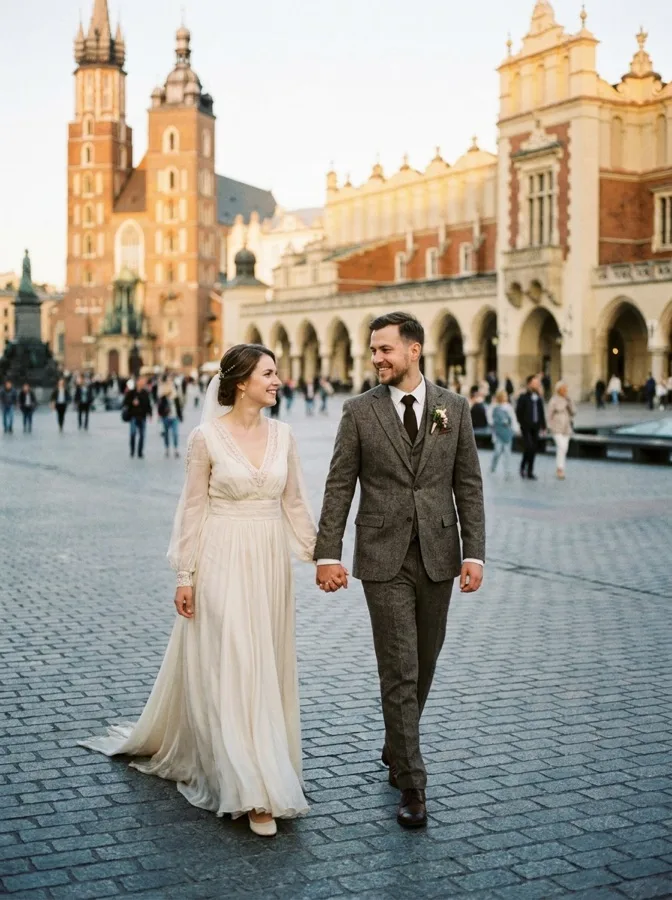 Wedding portrait old town